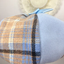 Load image into Gallery viewer, Adorable Sanrio Cinnamaroll blue and brown plaid buret 1997
