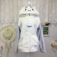 Load image into Gallery viewer, Sanrio Cinnamaroll fuzzy jacket with ears 1799
