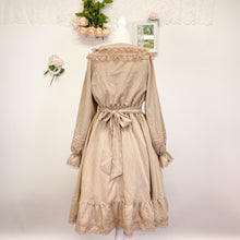 Load image into Gallery viewer, honey cinnamon double button lace ruffled dress 1819
