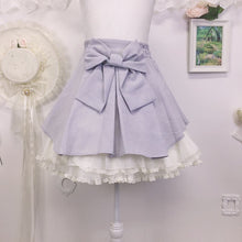 Load image into Gallery viewer, Secret Honey periwinkle lolita skirt w/ lace underskirt 1942

