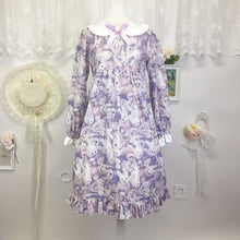 Load image into Gallery viewer, Adorable Nile Perch sailor collar bunny dress 1990
