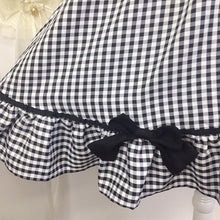 Load image into Gallery viewer, Dear My Love gingham dress w/detachable bows size LL/XL 1993
