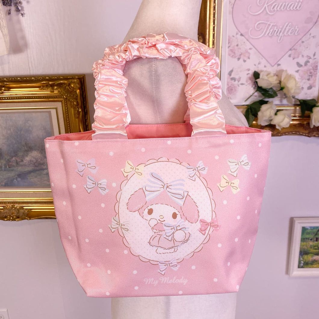 My melody sanrio bunny tail casual tote purse bag 1782