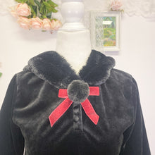 Load image into Gallery viewer, Secret honey bunny ear rabbit tail kawaii sweater velvet dress 1860
