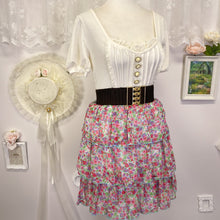 Load image into Gallery viewer, liz lisa vintage himekaji gyaru floral ruffle dress with faux belt 1831
