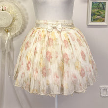 Load image into Gallery viewer, liz lisa floral chiffon bow ribbon lace white skirt 1872

