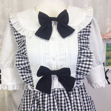 Load image into Gallery viewer, Dear My Love gingham dress w/detachable bows size LL/XL 1993
