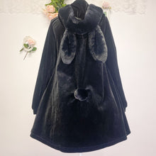 Load image into Gallery viewer, Secret honey bunny ear rabbit tail kawaii sweater velvet dress 1860
