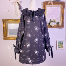 Load image into Gallery viewer, kuromi sanrio oversized collared sweater dress 3L~4L 1641

