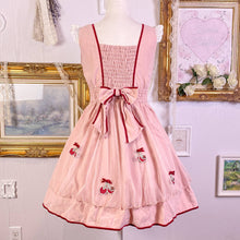 Load image into Gallery viewer, liz lisa choco dip cherry dress in pink red
