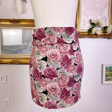 Load image into Gallery viewer, d.i.a. floral rose gyaru skirt with butterfly and metal chains 1741
