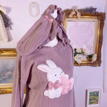 Load image into Gallery viewer, chip clip sweet bunny ear rabbit knit sweater dress M 1649
