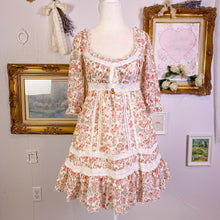 Load image into Gallery viewer, liz lisa boho chic floral lace dress with drawstring 1698
