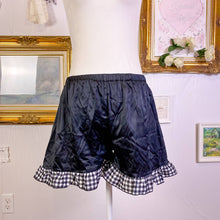 Load image into Gallery viewer, Kuromi sanrio loungewear plaid shorts and blouse PJ set L 1711
