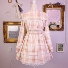 Load image into Gallery viewer, liz lisa plaid sailor collar dress with bow pin 1660
