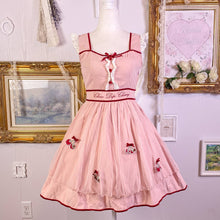 Load image into Gallery viewer, liz lisa choco dip cherry dress in pink red
