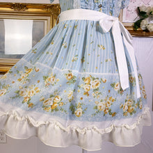 Load image into Gallery viewer, axes femme floral chiffon ruffle striped feminine dress 1707
