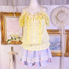 Load image into Gallery viewer, Liz lisa rose cosmetic puff tulle sukapan skirt
