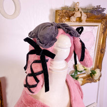 Load image into Gallery viewer, midnight my melody kuromelo jirai kei sanrio loungewear dress with headband 1704
