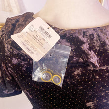 Load image into Gallery viewer, liz lisa velour velvet vintage dress shirt 1712
