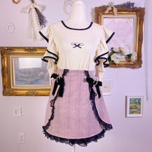 Load image into Gallery viewer, ROJITA jirai kei black bow skirt 1653
