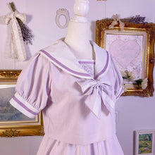 Load image into Gallery viewer, kuromi pastel sailor collar dress with bow tie M 1648
