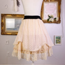 Load image into Gallery viewer, axes femme curtain drape lace chiffon ruffled lolita cpk skirt 1714
