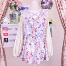 Load image into Gallery viewer, Liz lisa strawberry ribbon blouse in pastel blue
