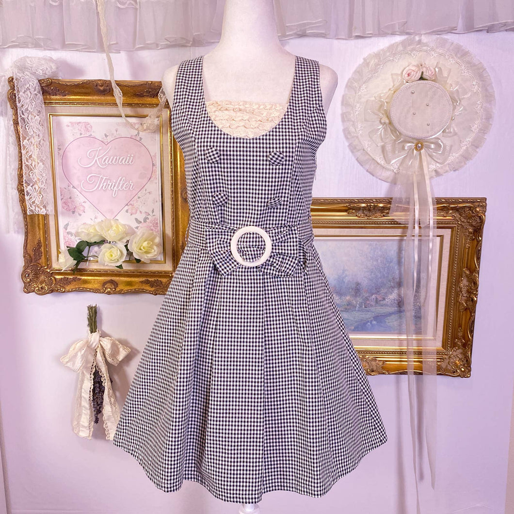 An another angelus gingham JSK with belt