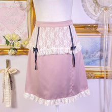 Load image into Gallery viewer, ank rouge larme kei maid garter apron lace skirt
