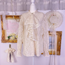 Load image into Gallery viewer, Notations vintage pirate lace blouse
