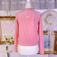 Load image into Gallery viewer, Shirley temple pink velour velvet cardigan
