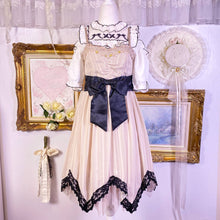 Load image into Gallery viewer, dear my love lolita open shoulder blouse with bow embroidery M

