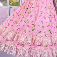 Load image into Gallery viewer, La pafait cotton pink floral lace dress
